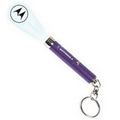 Light Up Keychain - Logo Projector - Purple